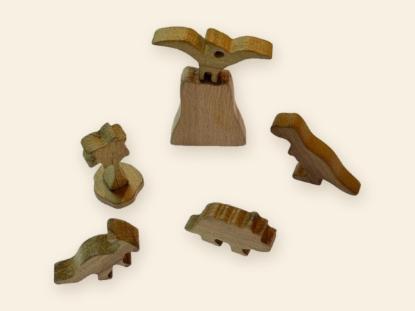 Kidsnook Dinozor Seti ahşap oyuncak